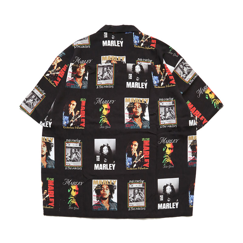 BOB MARLEY ALOHA SHIRTS -BLACK-