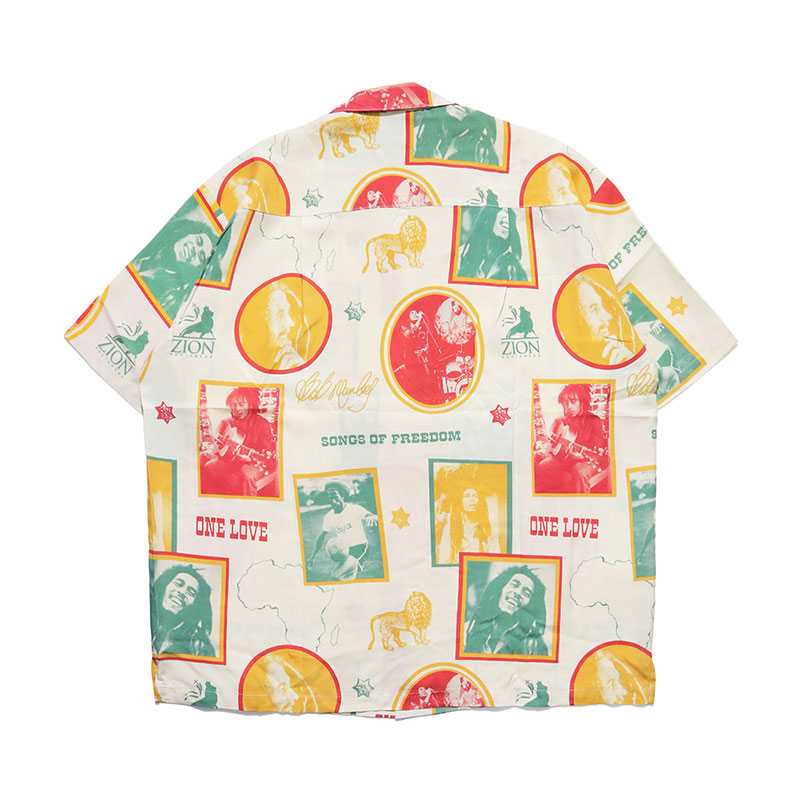BOB MARLEY ALOHA SHIRTS -NATURAL-