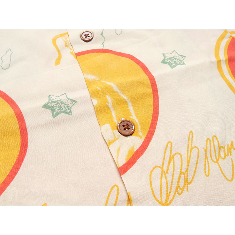 BOB MARLEY ALOHA SHIRTS -NATURAL-