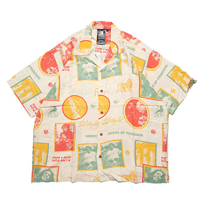 BOB MARLEY ALOHA SHIRTS -NATURAL-