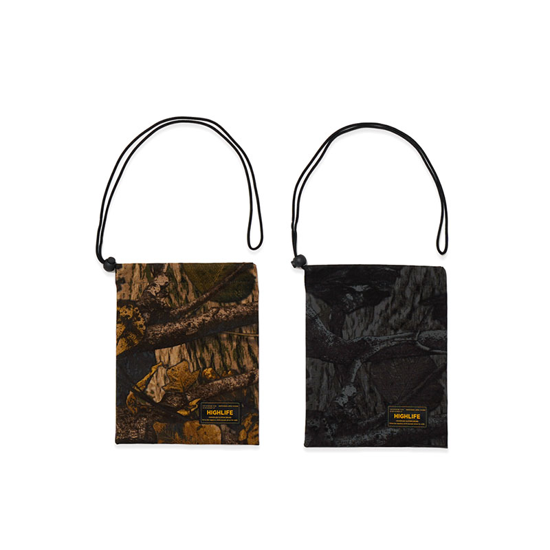 Tree Camo Kinchaku Pouch