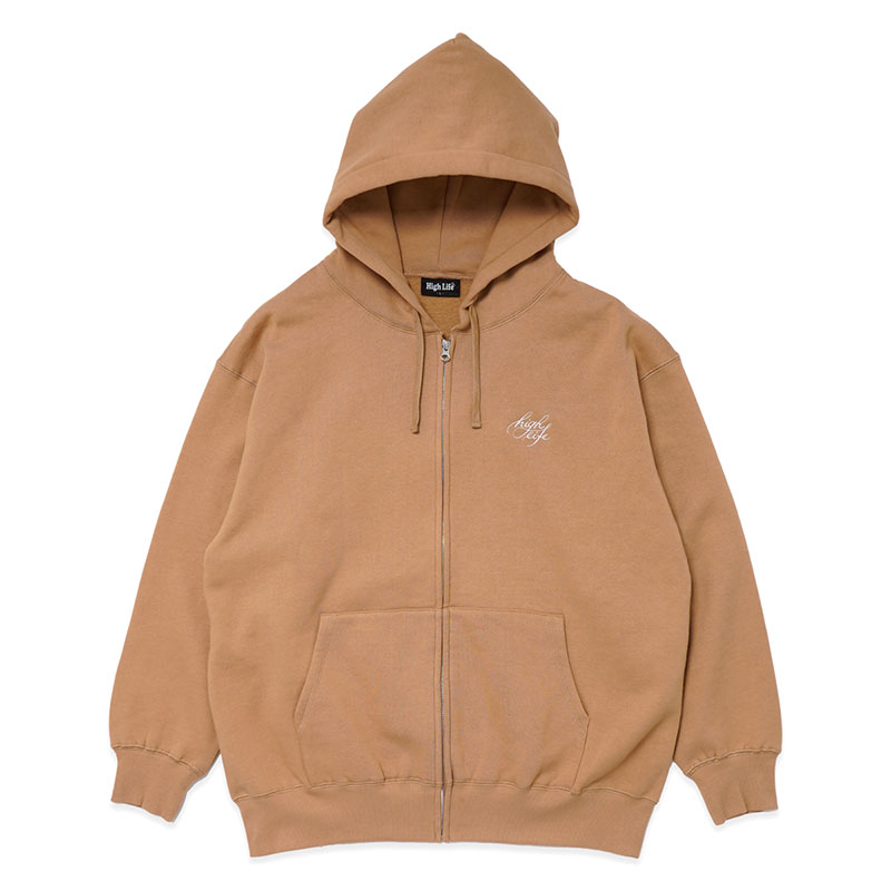 CURSIVE ZIP HOODIE