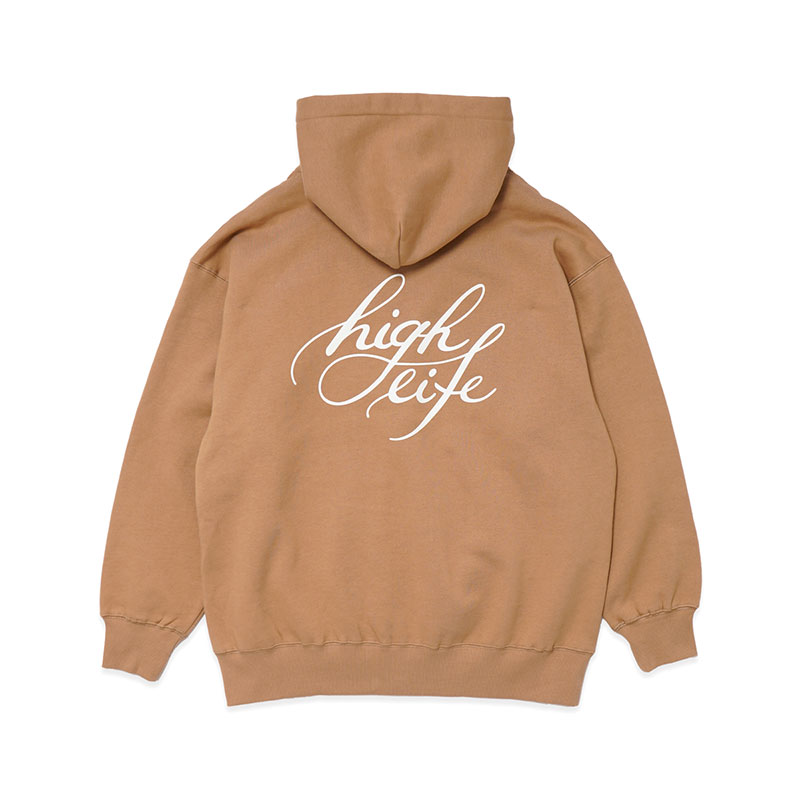 CURSIVE ZIP HOODIE