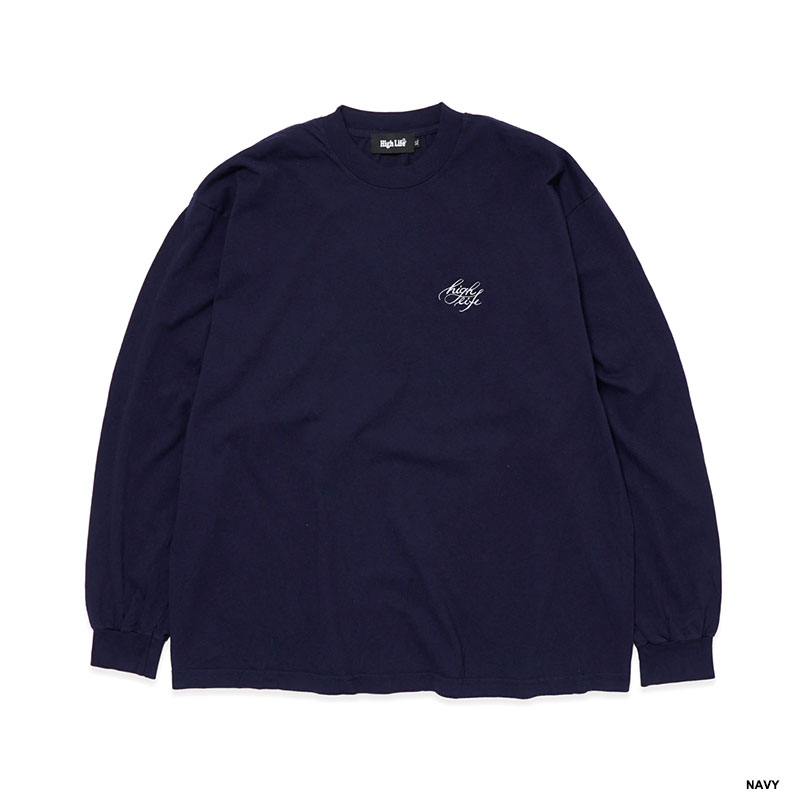 Cursive Garment-Dye L/S Tee