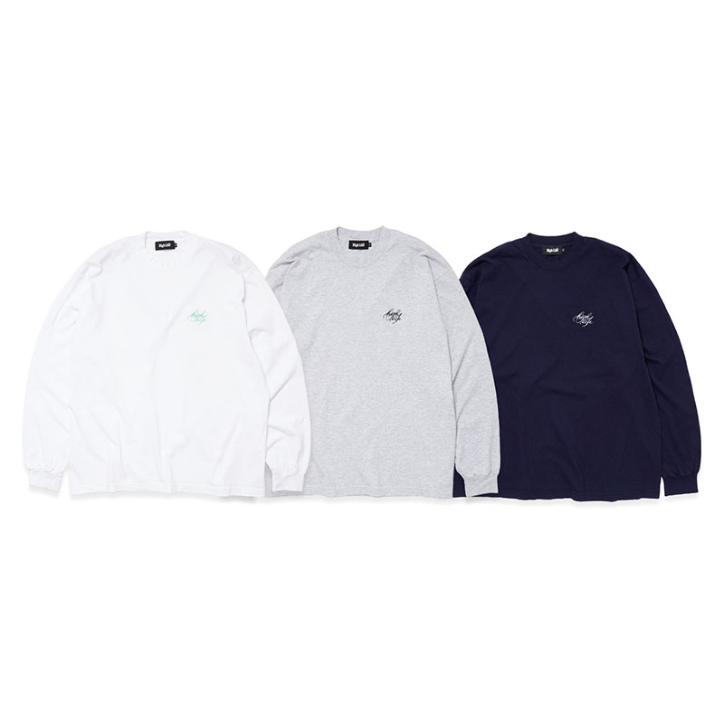 Cursive Garment-Dye L/S Tee