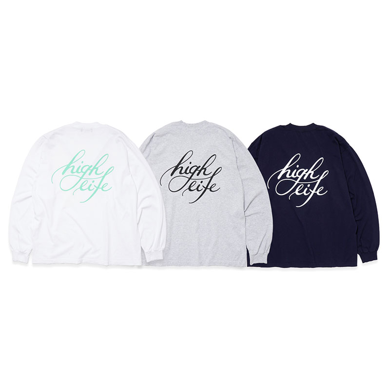 Cursive Garment-Dye L/S Tee