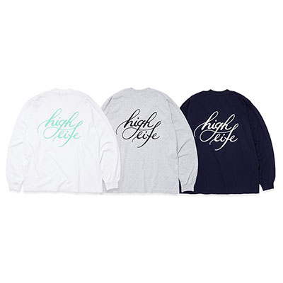 Cursive Garment-Dye L/S Tee