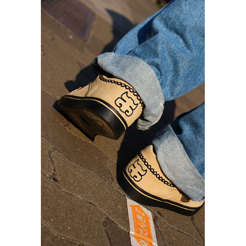 REED LOW -NATURAL SUEDE-