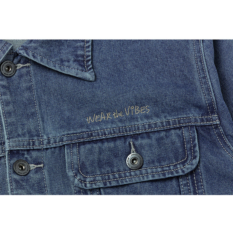 WEAR THE VIBES DENIM JACKET