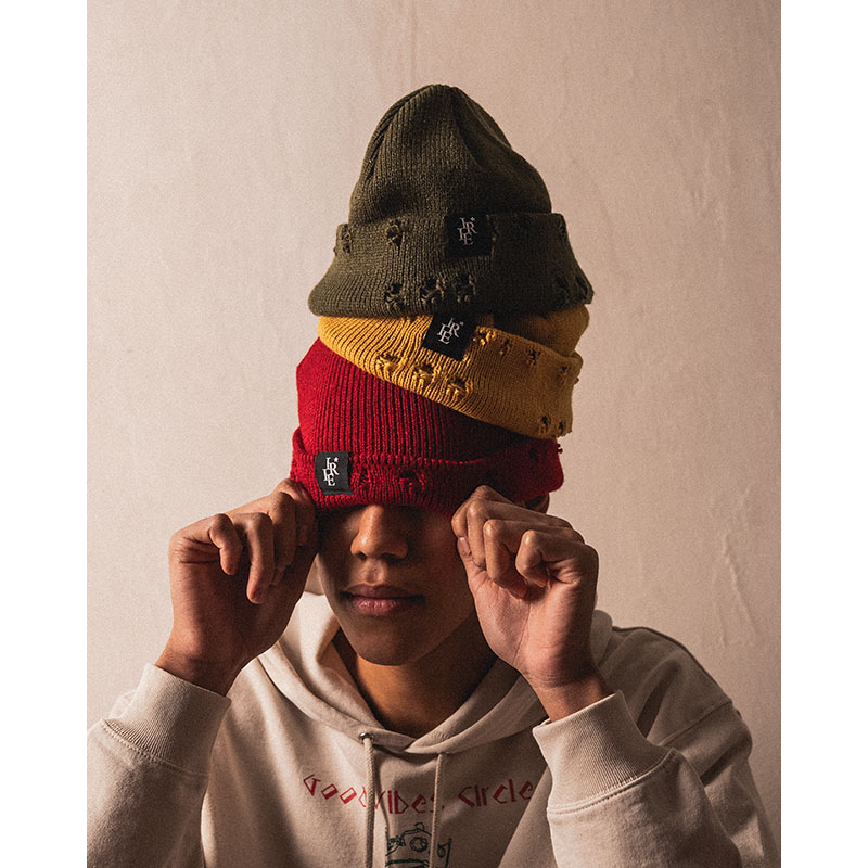 RIPPED KNIT CAP