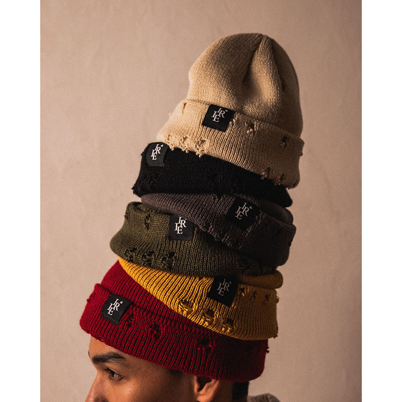 RIPPED KNIT CAP