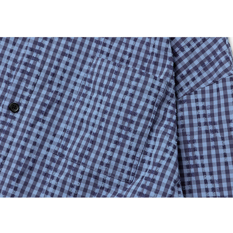 RIPPED CHECK SHIRT