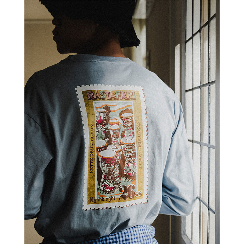 RIDDIM STAMP L/S TEE