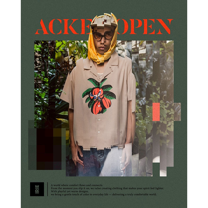 ACKEE OPEN COLLARED SHIRT