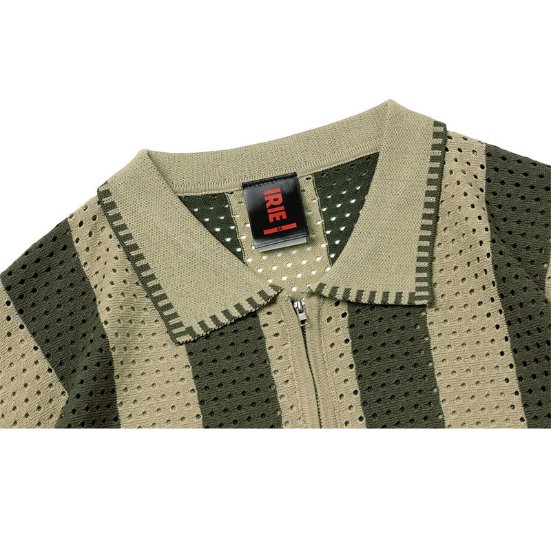 KNIT MESH POLO SHIRT