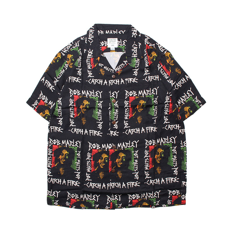 CATCH A FIRE ALOHA SHIRT