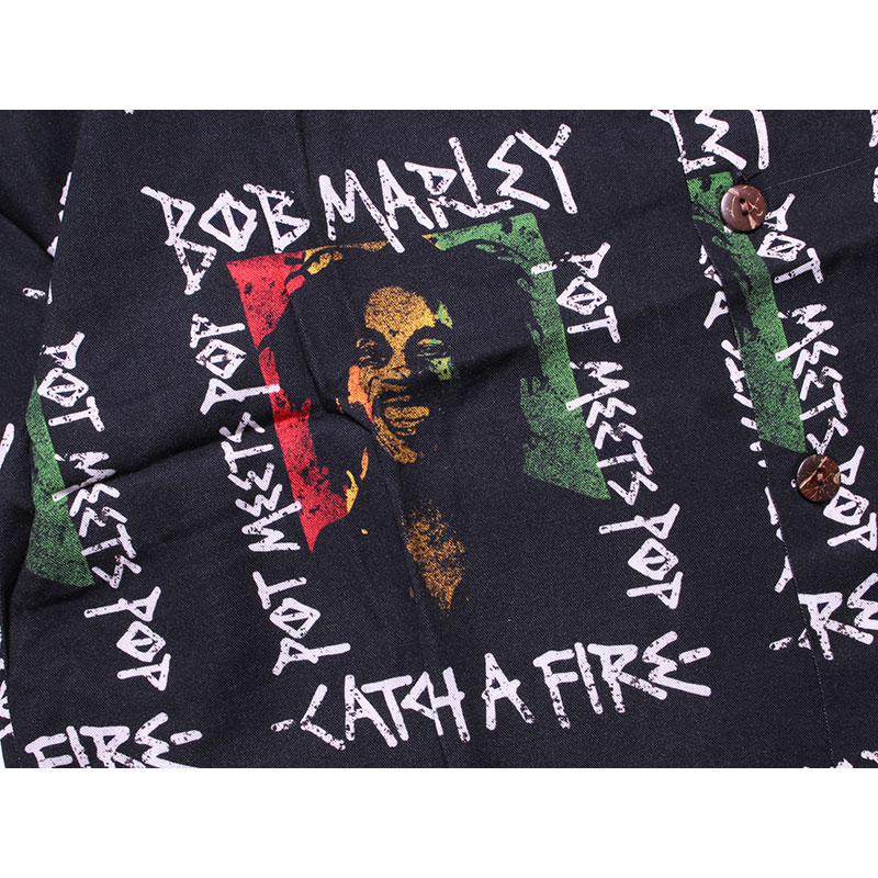 CATCH A FIRE ALOHA SHIRT