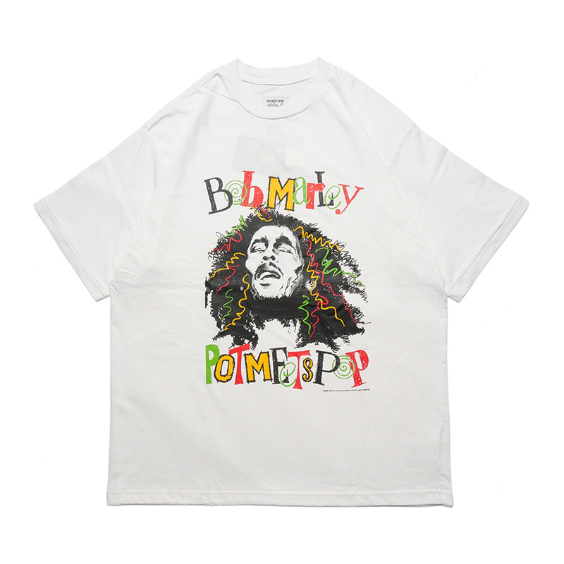 NATTY DREAD DIP DYE TEE -WHITE-