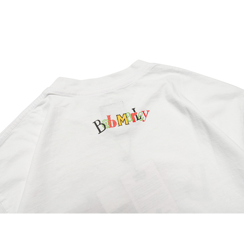 NATTY DREAD DIP DYE TEE -WHITE-