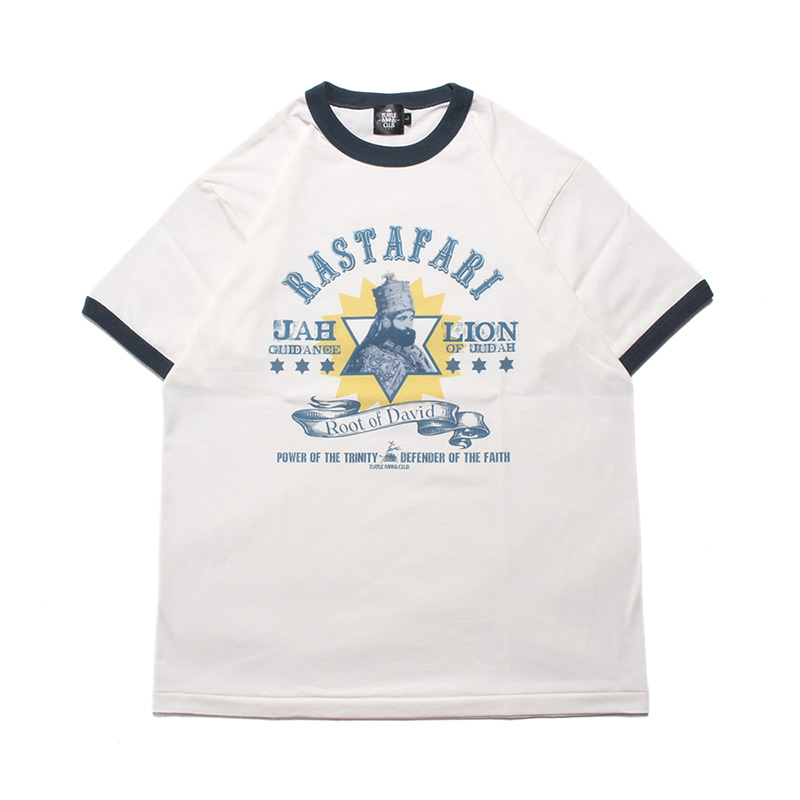 "RASTAFARI"RINGER T-SHIRT 〈Desigh by KIE〉