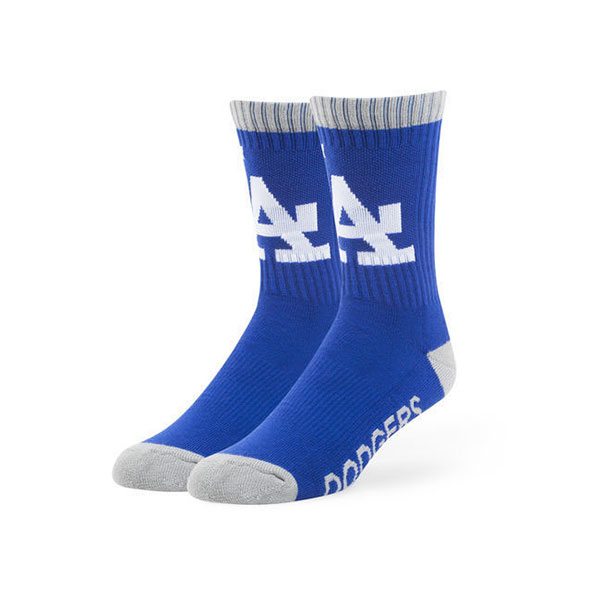 Dodgers' 47 Bolt Crew Socks -Royal-
