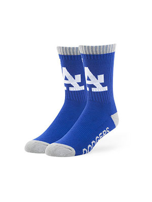 Dodgers' 47 Bolt Crew Socks -Royal-