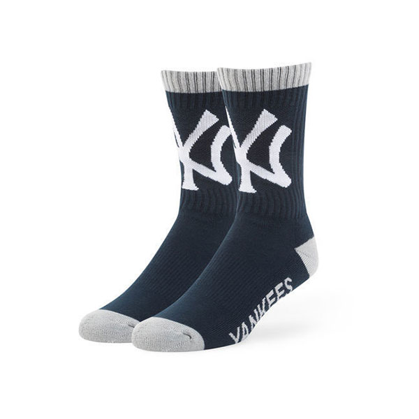 Yankees' 47 Bolt Crew Socks -Navy-