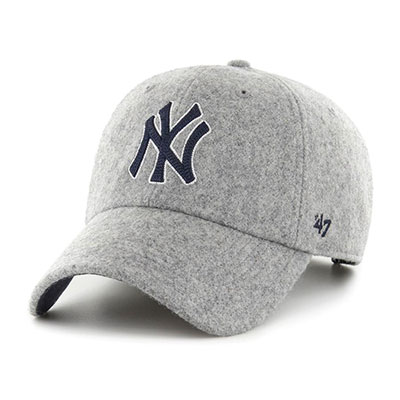 YANKEES CHAIN STITCH '47 CLEAN UP -GREY-