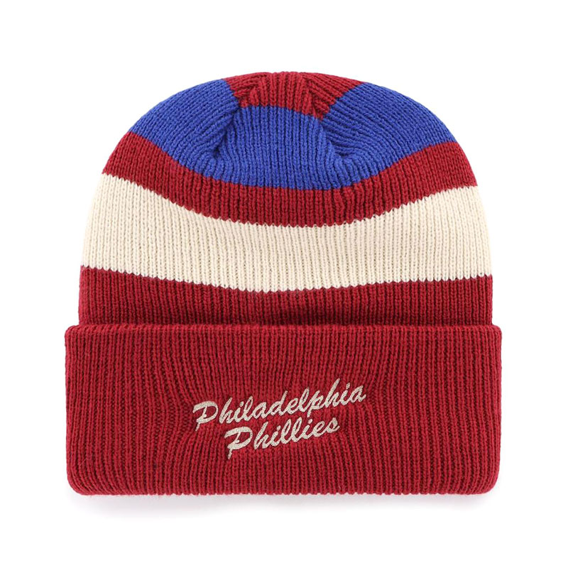 PHILLIES CLUBHOUSE JENNINGS '47 CUFF KNIT -RED-