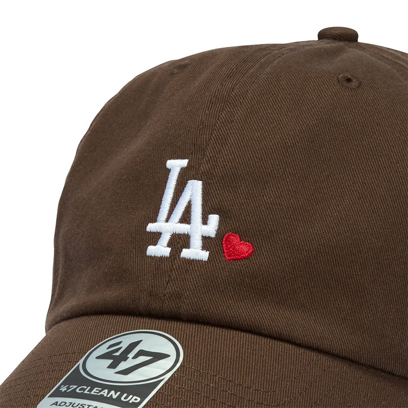 DODGERS MINI HEART CLEAN UP -BROWN-