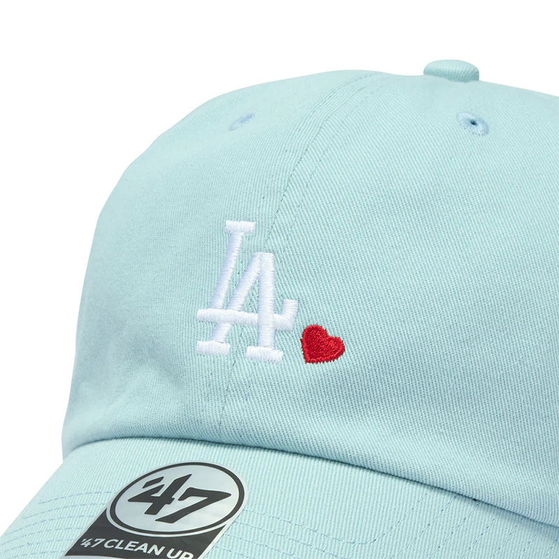 DODGERS MINI HEART CLEAN UP -LT BLUE-