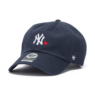 YANKEES MINI HEART CLEAN UP -NAVY-