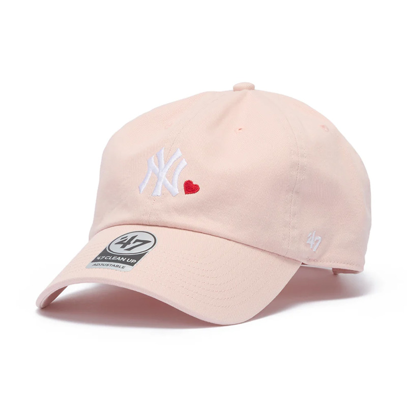 YANKEES MINI HEART CLEAN UP -PINK-
