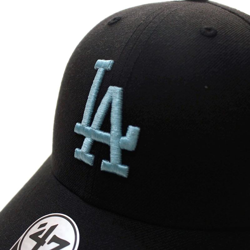 DODGERS SNAPBACK '47 MVP -Black×Light Blue-