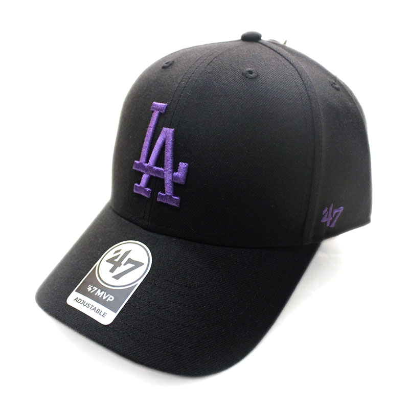 DODGERS SNAPBACK '47 MVP -Black×Purple Logo-