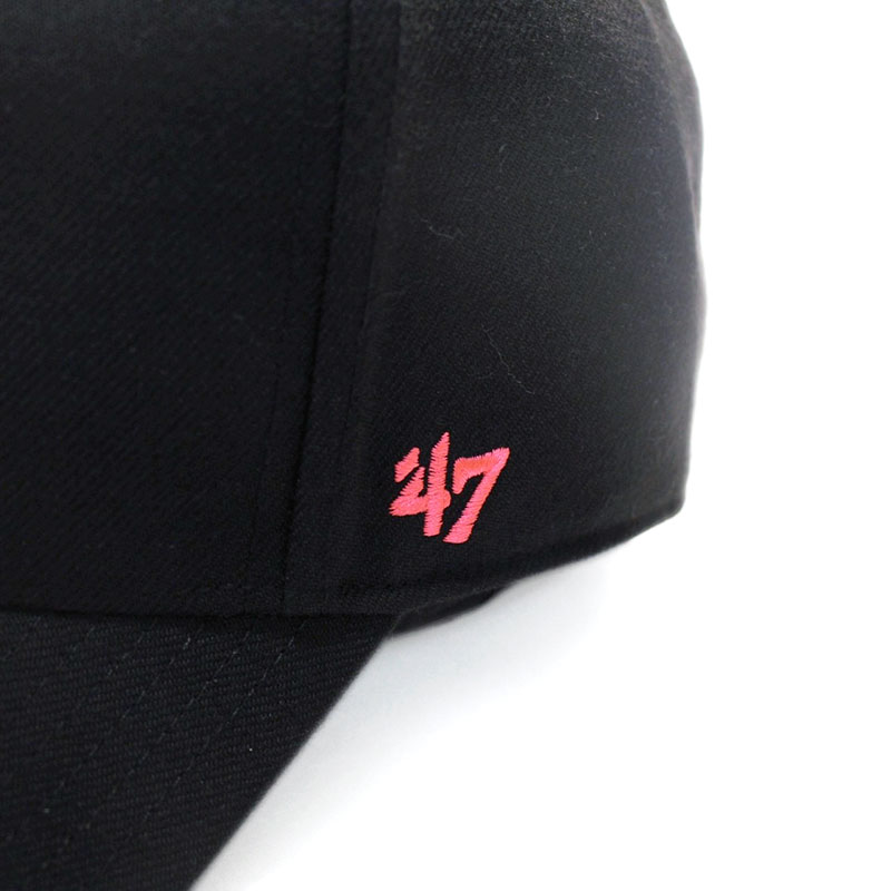 YANKEES SNAPBACK '47 MVP -Black×Neon Pink Logo-