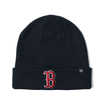 RED SOX RAISED '47 CUFF KNIT -NAVY-
