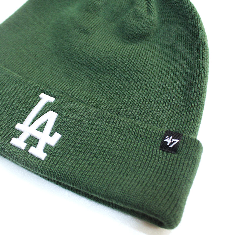 47(フォーティーセブン)/ DODGERS RAISED '47 CUFF KNIT -GREEN- | ESP