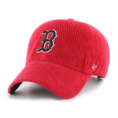 RED SOX THICK CORDUROY '47 CLEAN UP -RED-