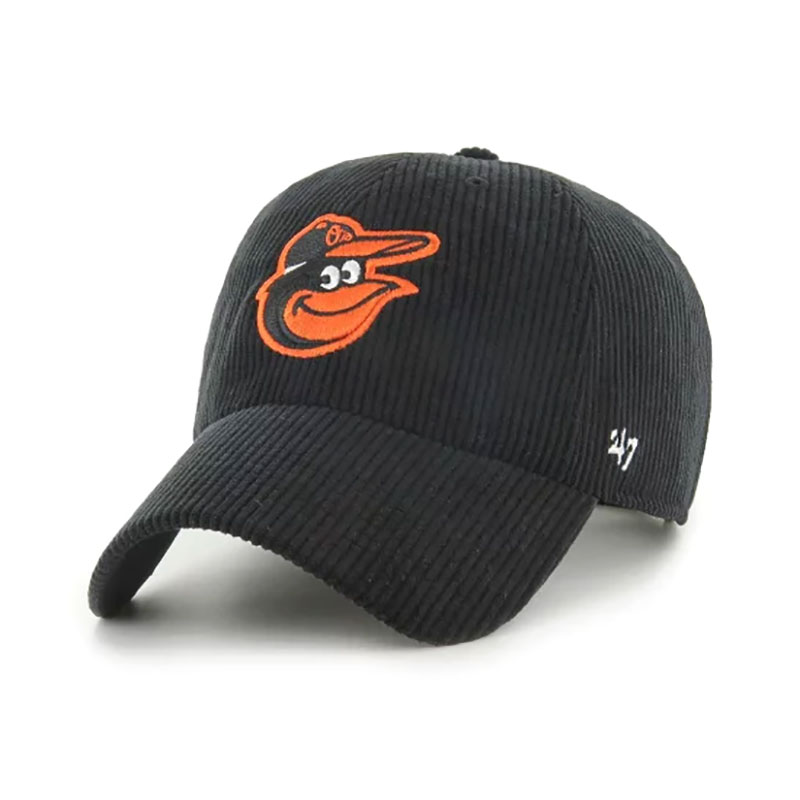 ORIOLES THICK CORDUROY '47 CLEAN UP -BLACK-