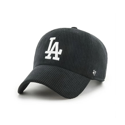 DODGERS THICK CORDUROY '47 CLEAN UP -BLACK-