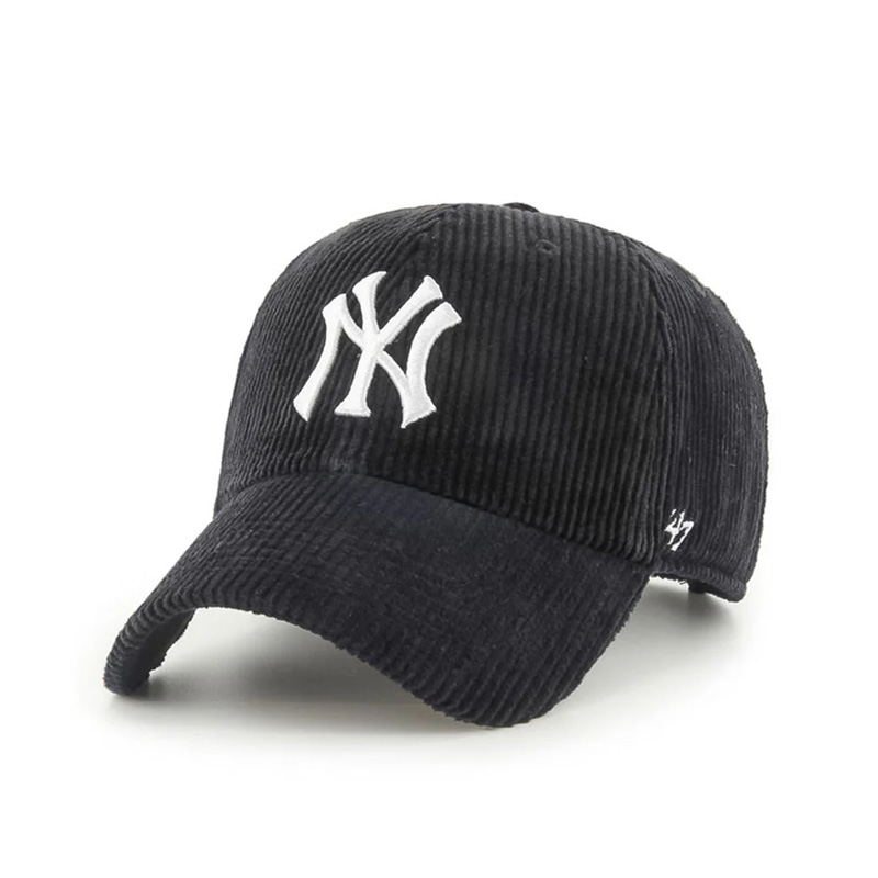 YANKEES THICK CORDUROY '47 CLEAN UP -BLACK-