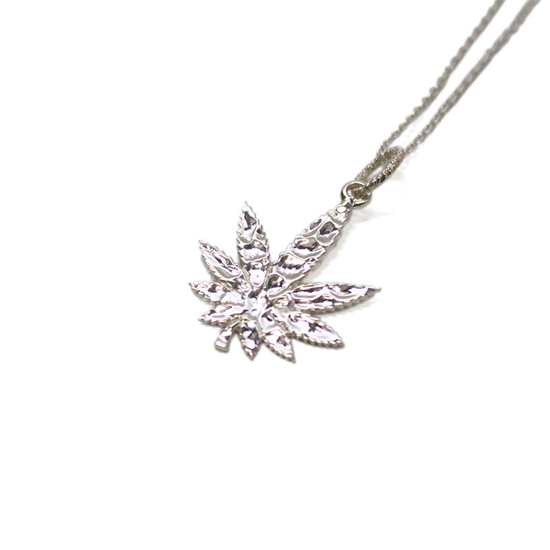 SILVER GANJA NECKLACE