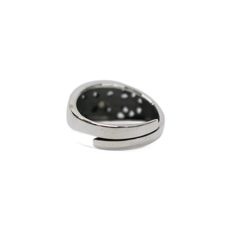 SILVER GANJA RING