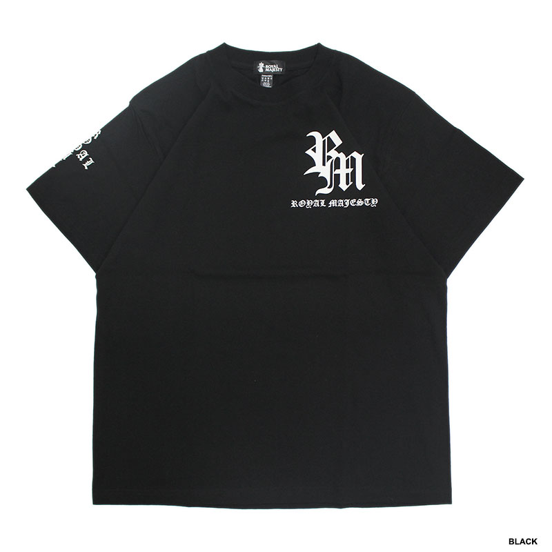 OLD ENGLISH CROSS ON SLEEVE T-SHIRT