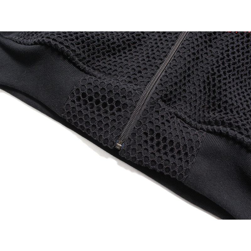 MARINA×SWEAT ZIP PARKA RASTA DIAG STRIPE