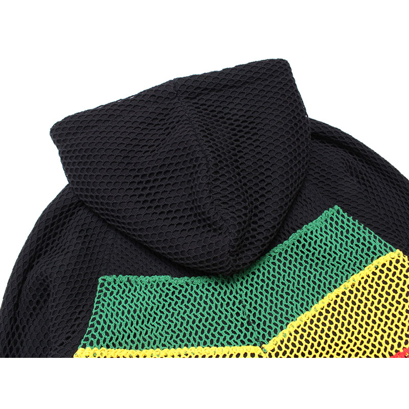 MARINA×SWEAT ZIP PARKA RASTA DIAG STRIPE